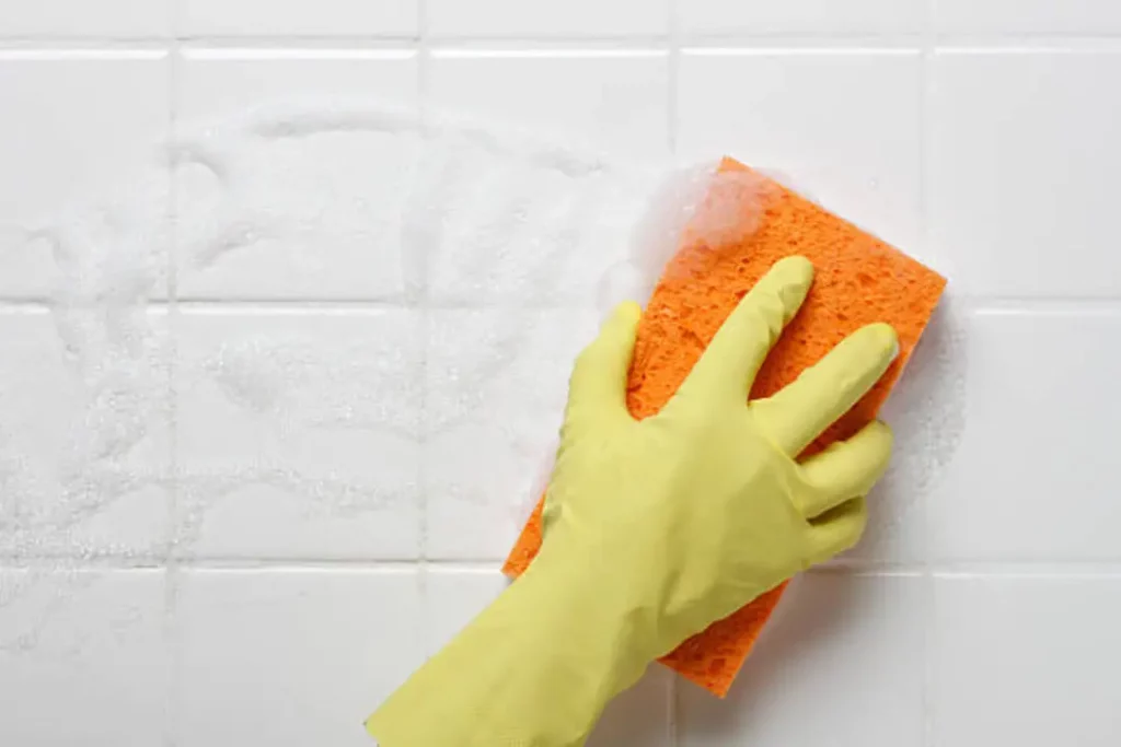 Soap Scum, how to remove soap scum, cleaning soap scum from bathroom tiles, how to remove old soap scum