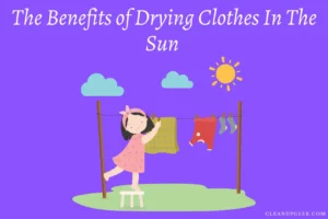The benefits of drying clothes in the sun