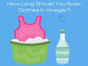 How long to soak clothes in vinegar