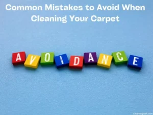 Mistakes To Avoid When Cleaning Your Carpet