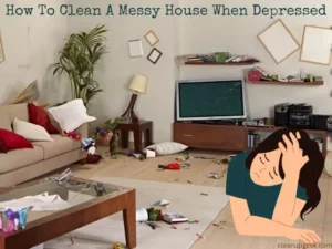 how to clean a messy house when depressed?