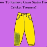 How To Remove Grass Stains From Cricket Trousers?