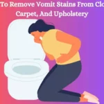 Quick and Easy Way To Remove Vomit Stains