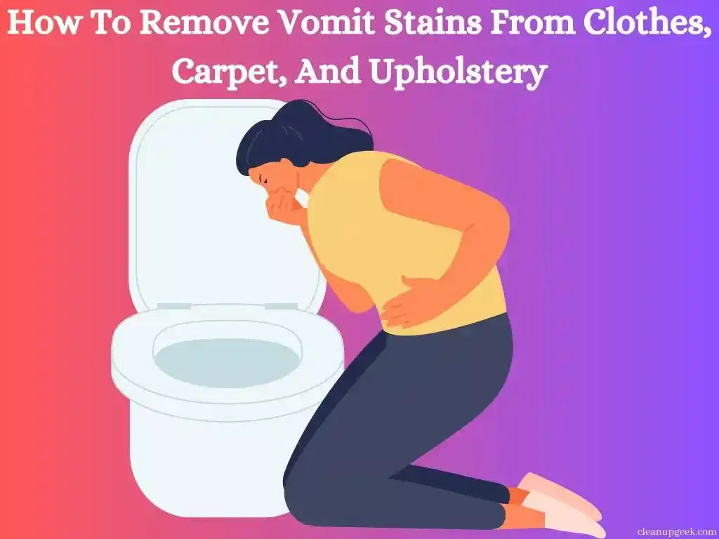 Quick and Easy Way To Remove Vomit Stains