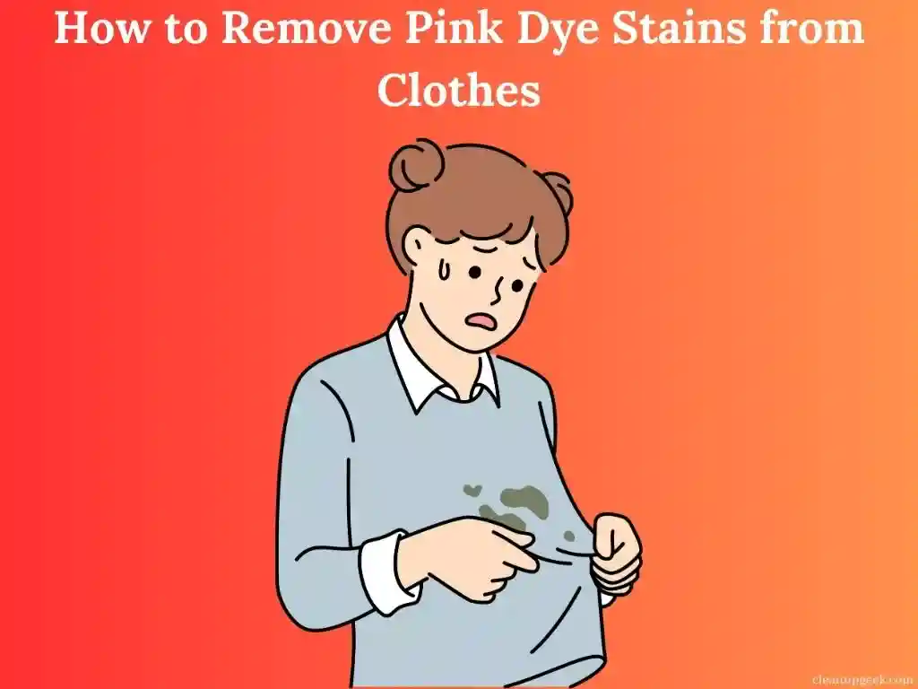 How to Remove Pink Dye Stains from Clothes