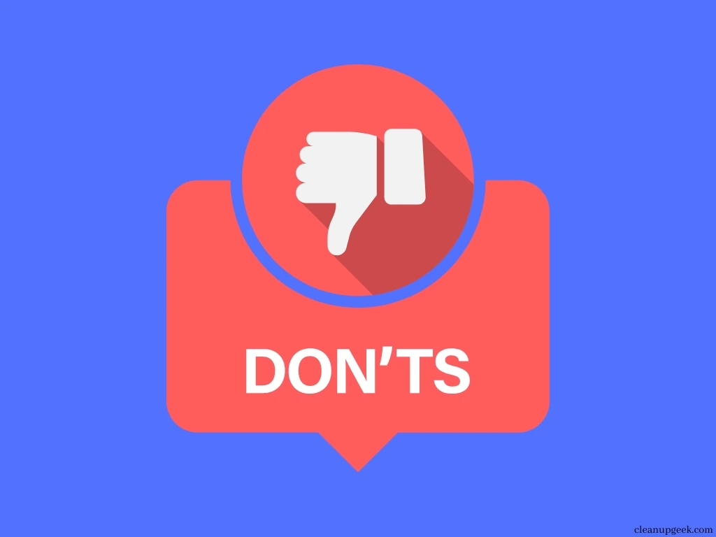 The Don'ts
