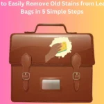 How to Easily Remove Old Stains from Leather Bags in 4 Simple Steps