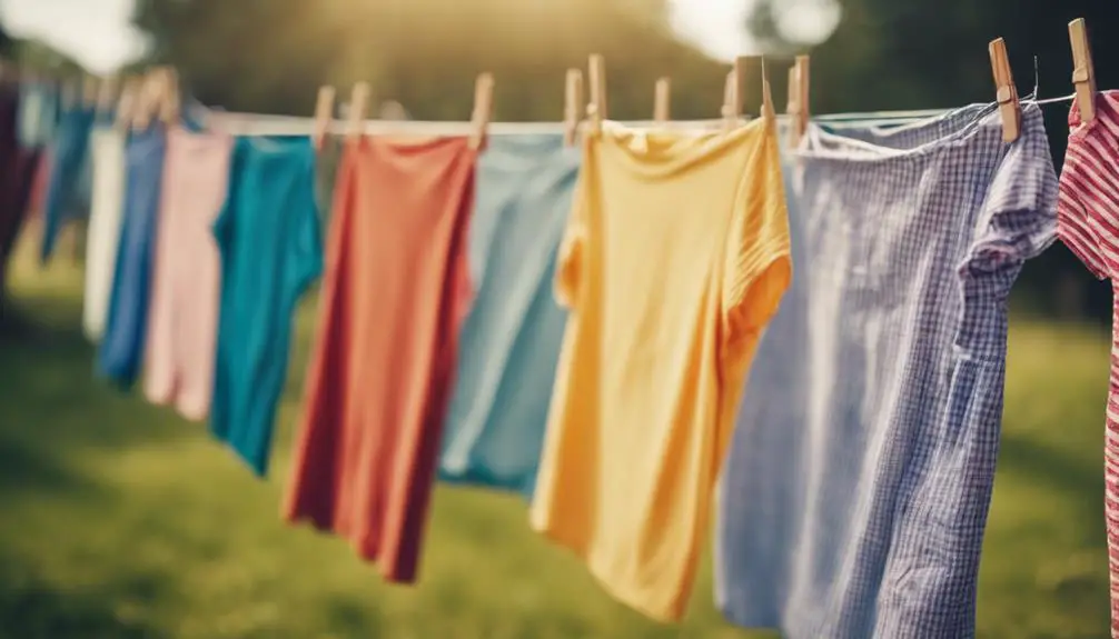 efficiently air drying clothes